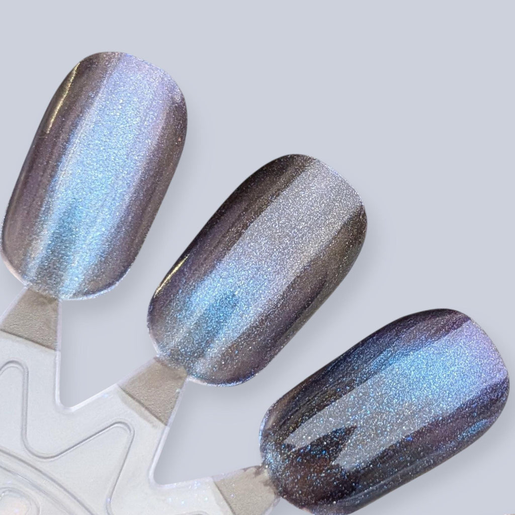 Winter Solstice | Black Auroral Magnetic Color-Shifting Nail Polish with UP scatters | Black Friday Exclusive!