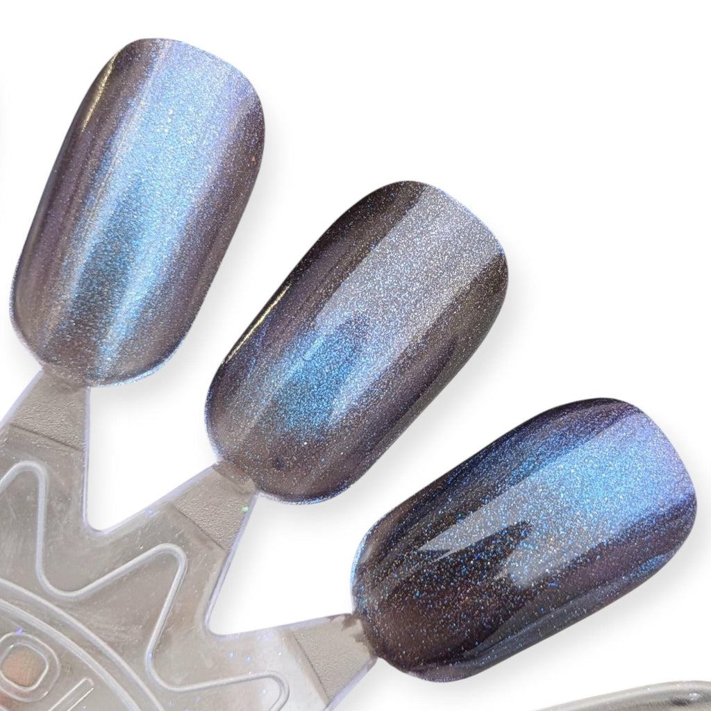 Winter Solstice | Black Auroral Magnetic Color-Shifting Nail Polish with UP scatters | Black Friday Exclusive!