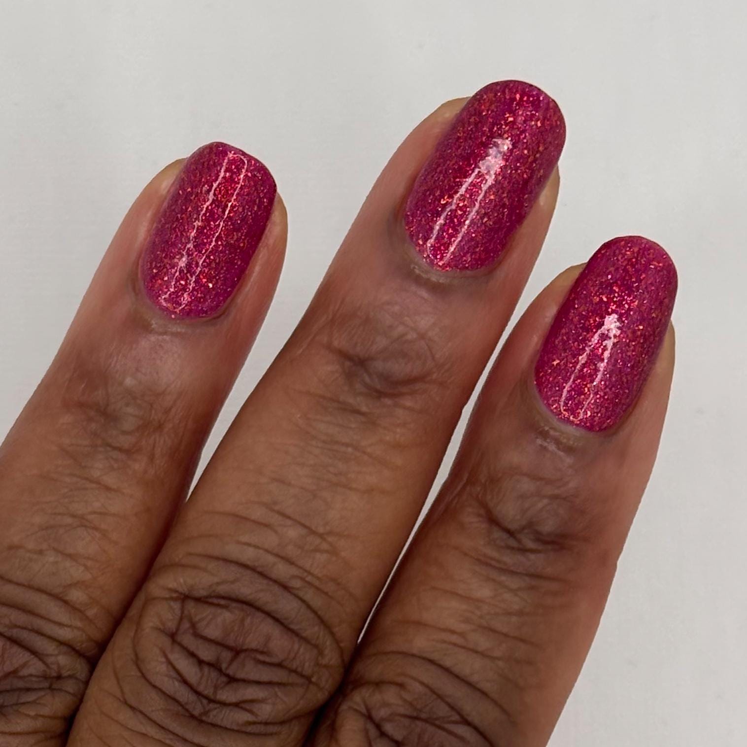 Sugared Cranberries | Sparkling Orange Red Holo Nail Polish