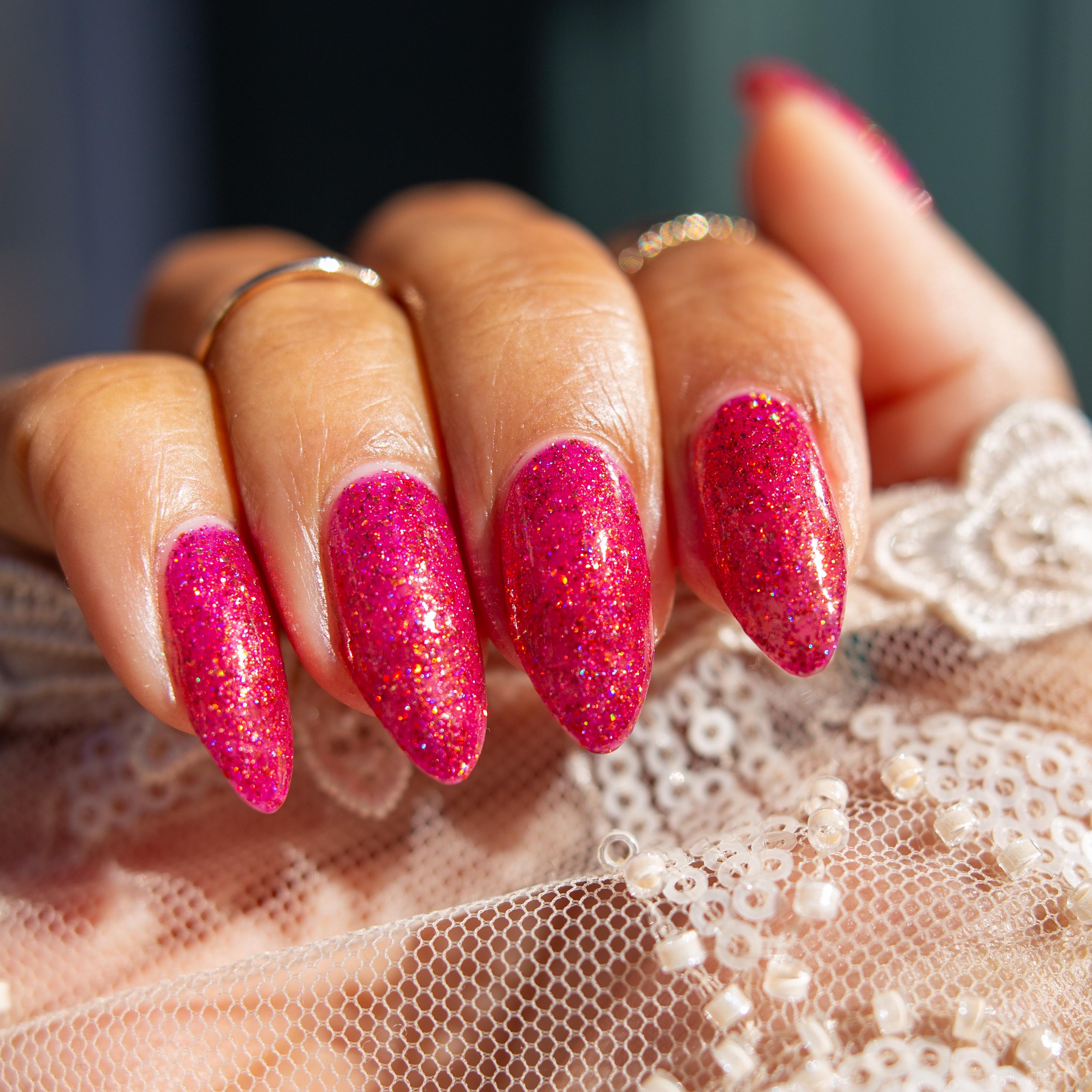 Sugared Cranberries | Sparkling Orange Red Holo Nail Polish