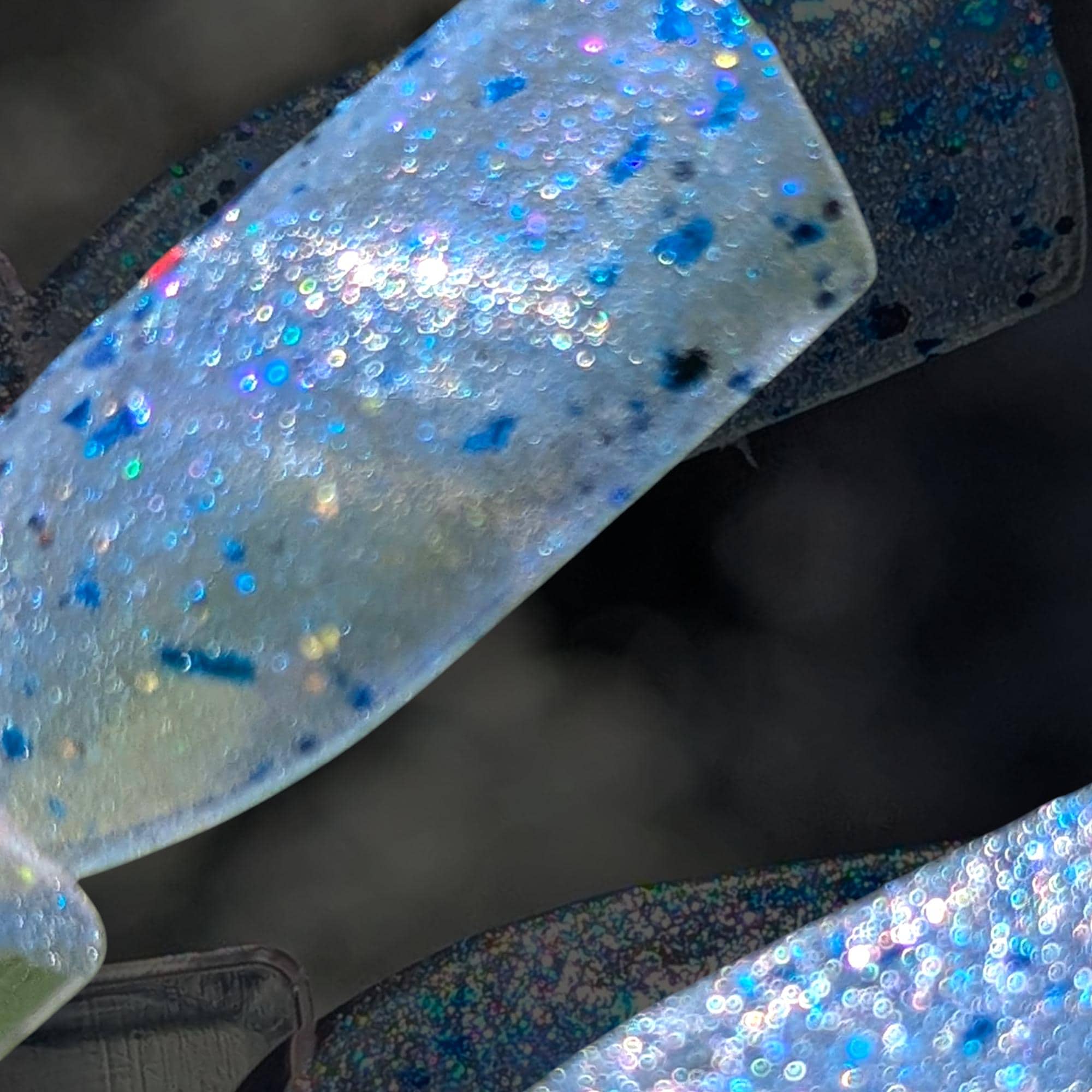 The Estes Method ~ Silver to Blue Glittery Holo Magnetic Sheer to Opaque Nail Polish