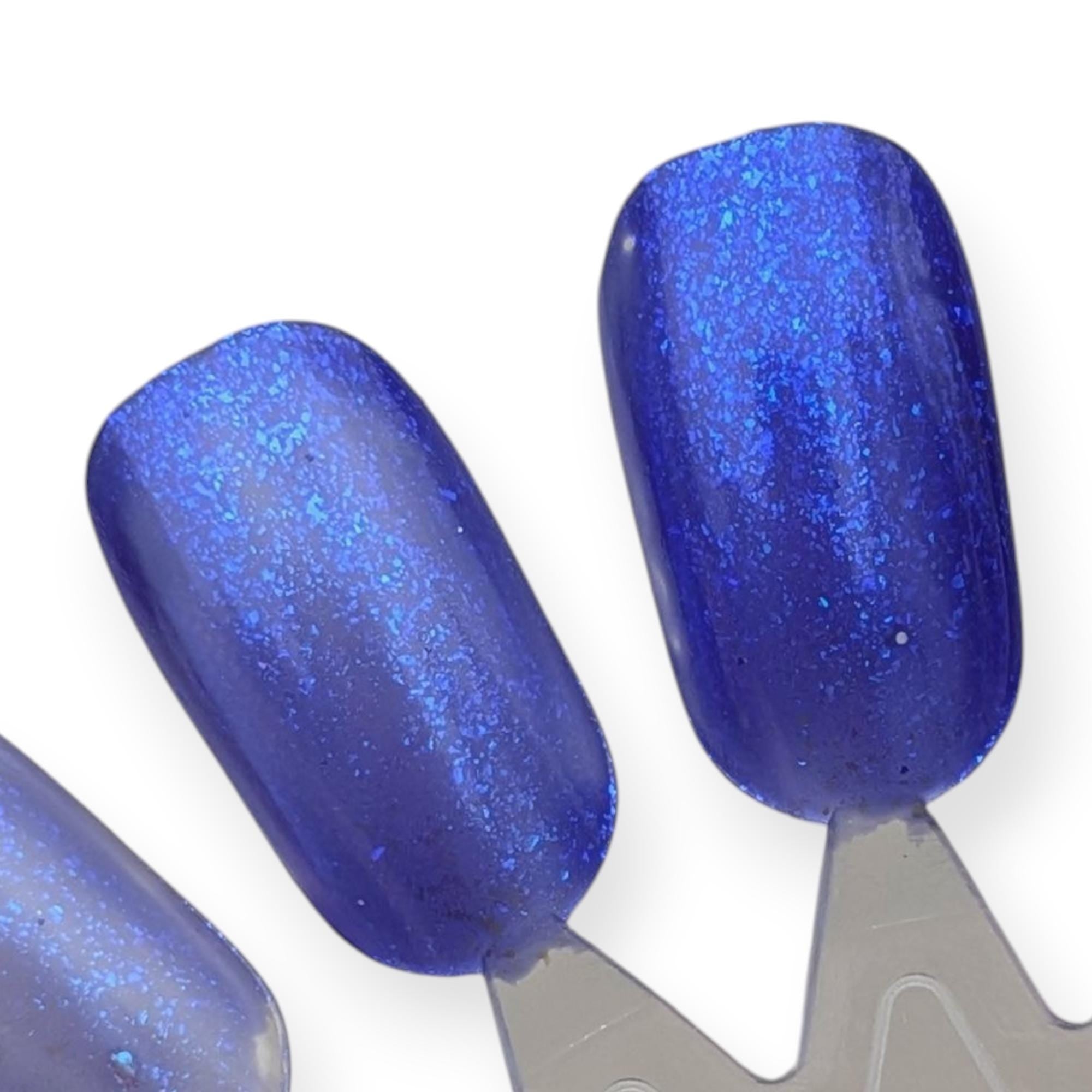Light the Candles | Stunning Deep Purple Nail Polish with Blue Shimmer Flakes | Black Friday Exclusive!