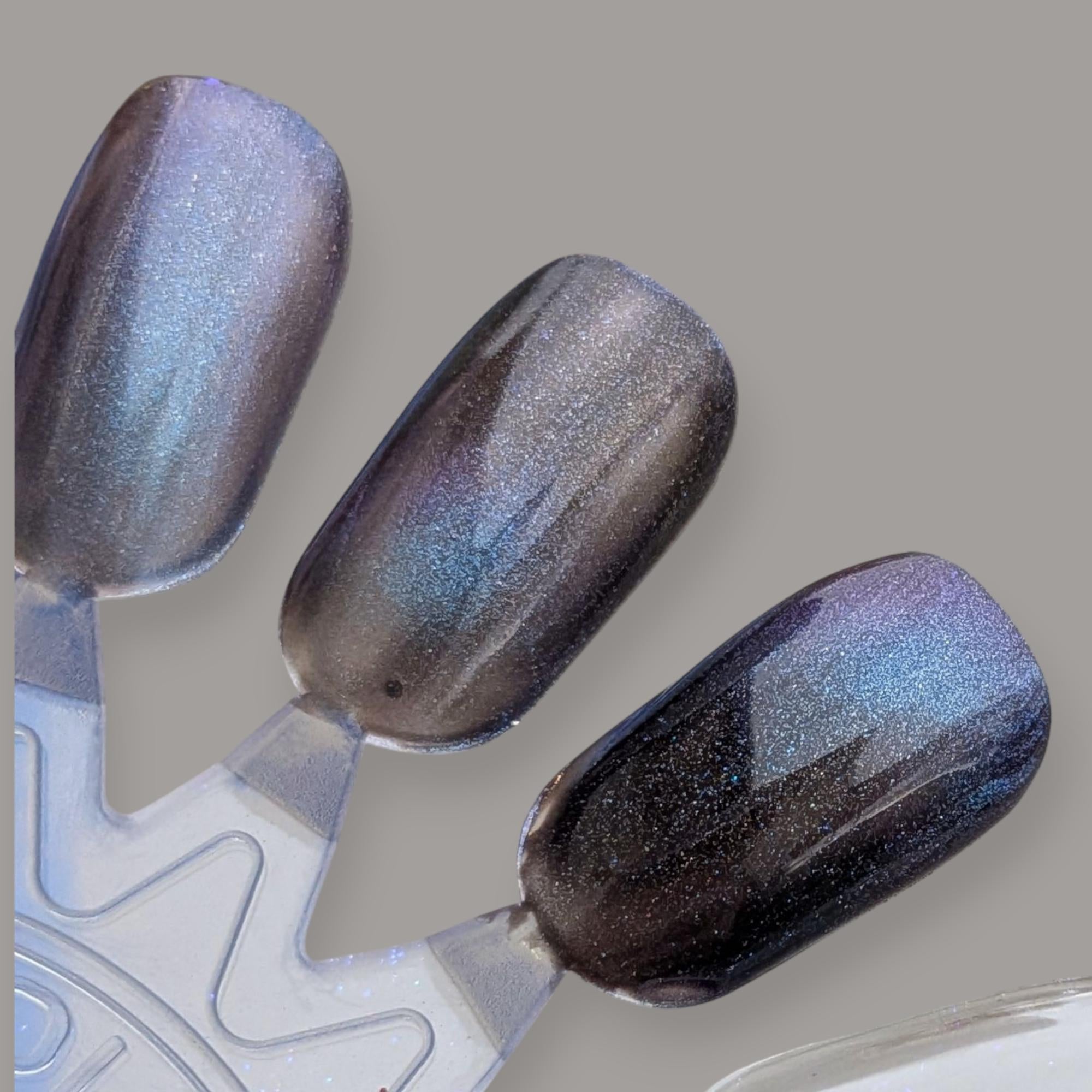 Winter Solstice | Black Auroral Magnetic Color-Shifting Nail Polish with UP scatters | Black Friday Exclusive!