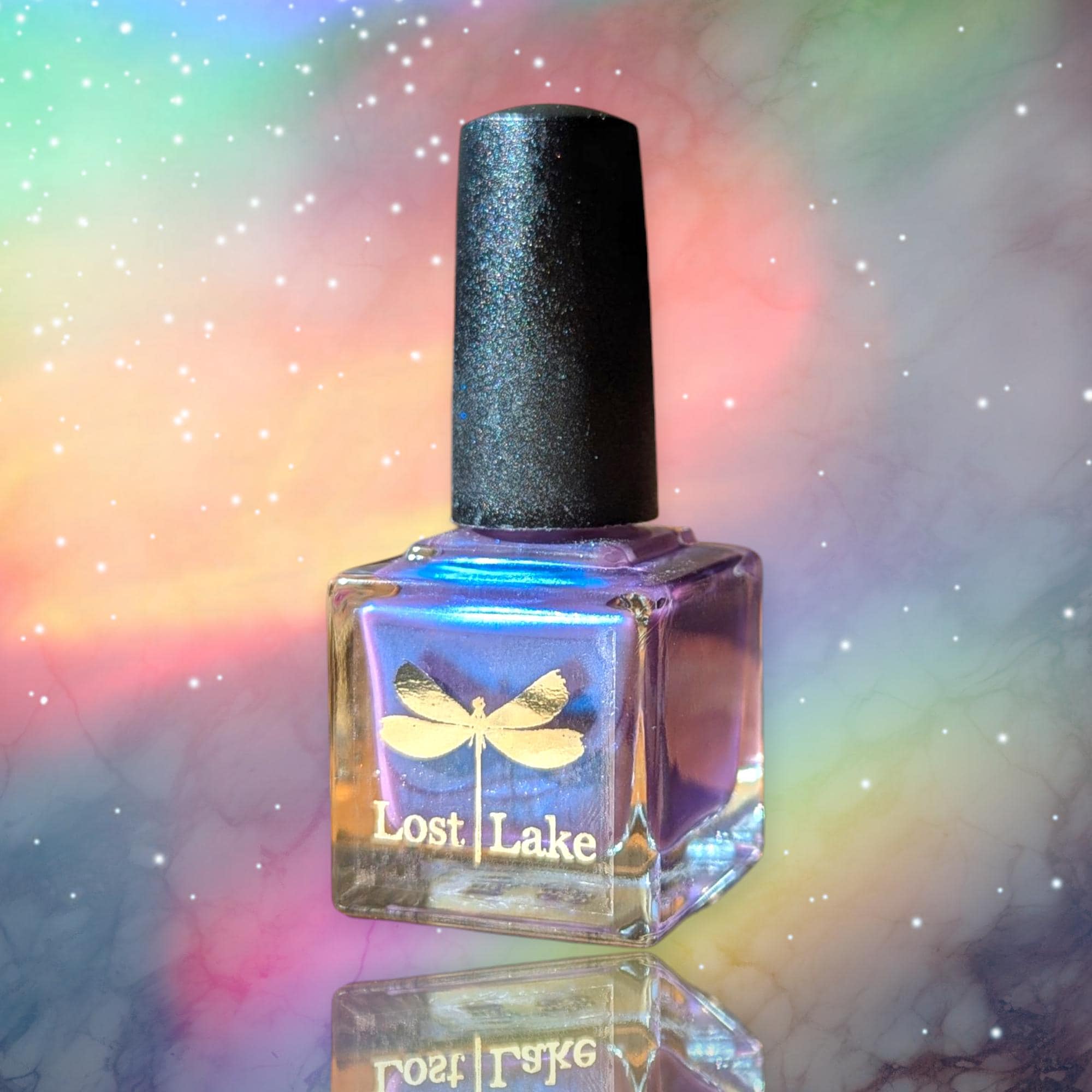 Lepidolite - Purple Blurple with Blue Shimmer Jelly Nail Polish