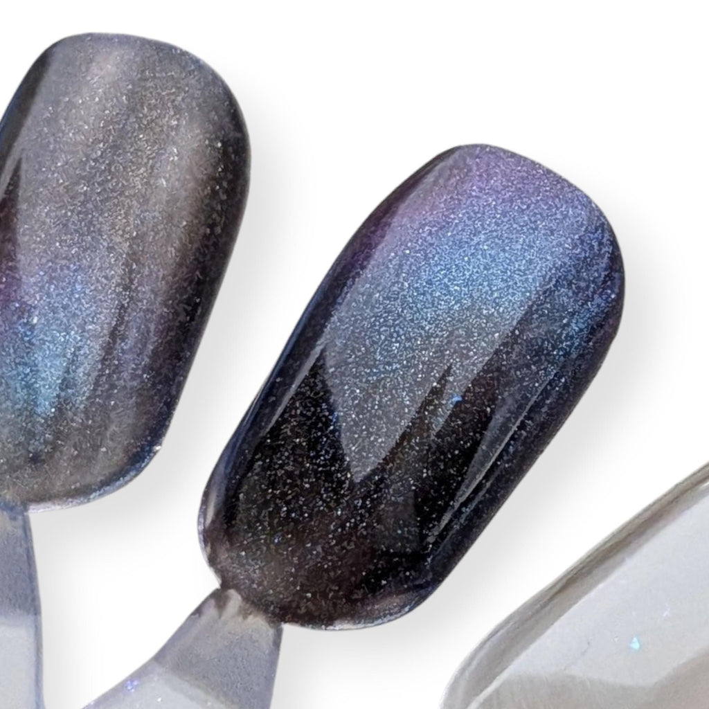 Winter Solstice | Black Auroral Magnetic Color-Shifting Nail Polish with UP scatters | Black Friday Exclusive!