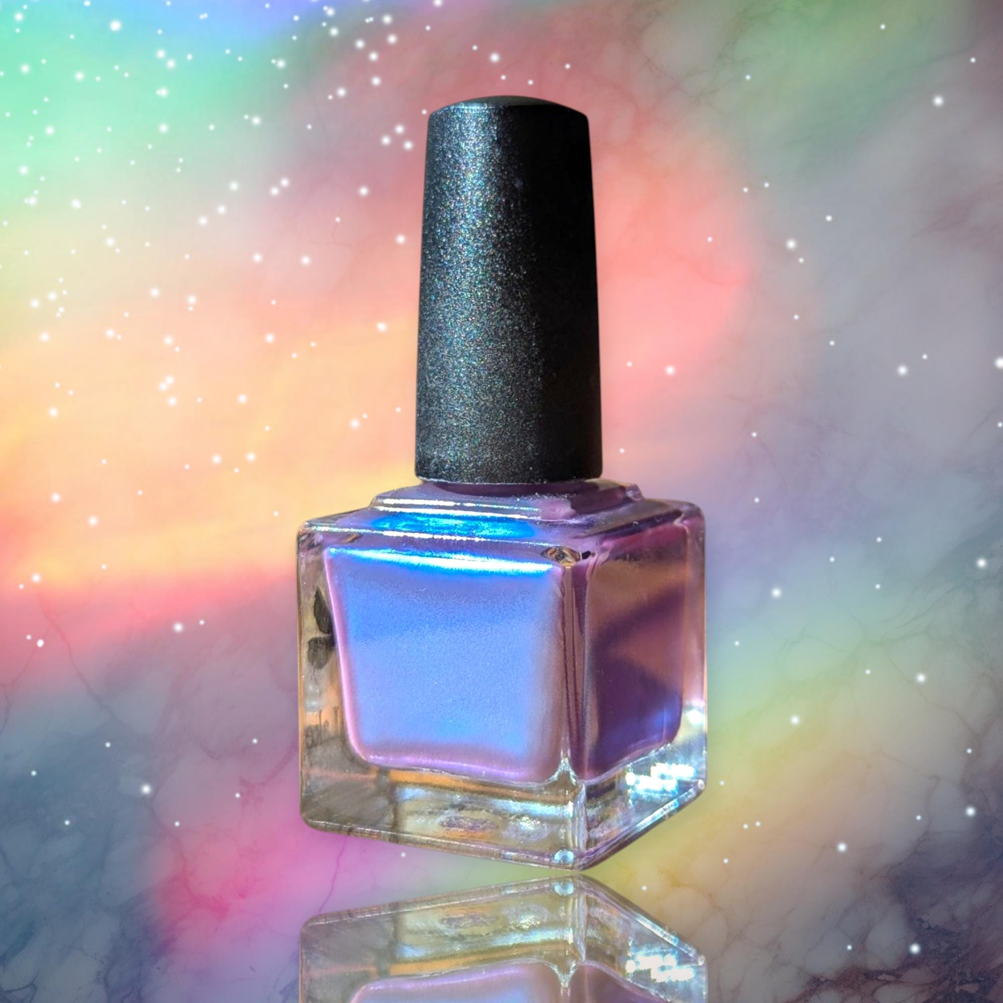Lepidolite - Purple Blurple with Blue Shimmer Jelly Nail Polish
