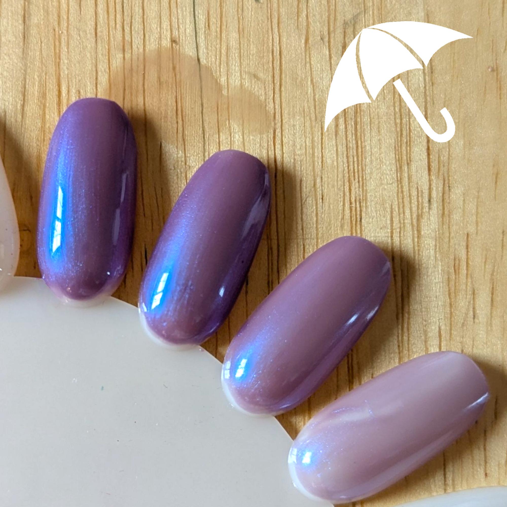 Lepidolite - Purple Blurple with Blue Shimmer Jelly Nail Polish