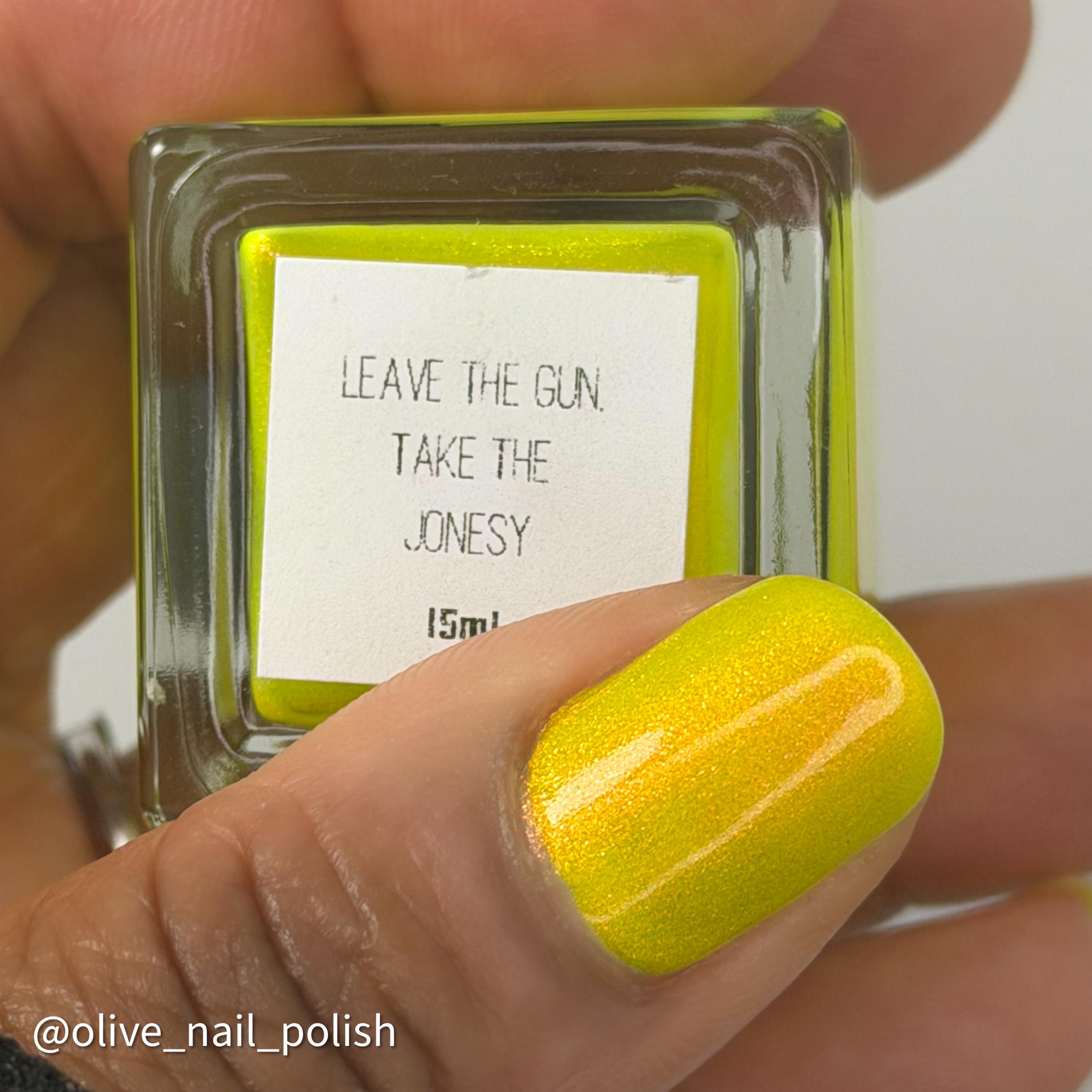 Ripley's Collection | Leave the Gun, Take the Jonesy | Neon yellow jelly with bold orange red shimmer
