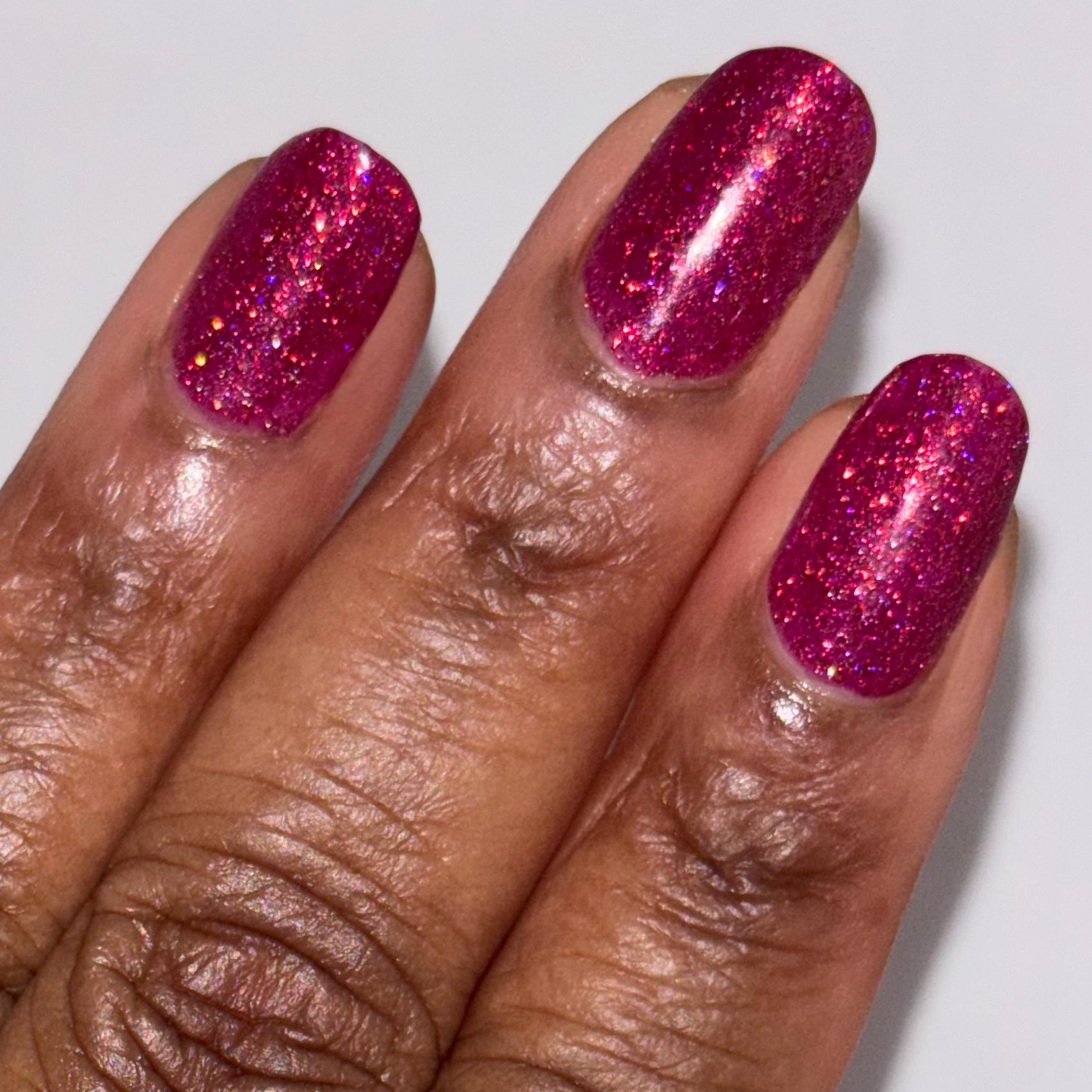 Sugared Cranberries | Sparkling Orange Red Holo Nail Polish