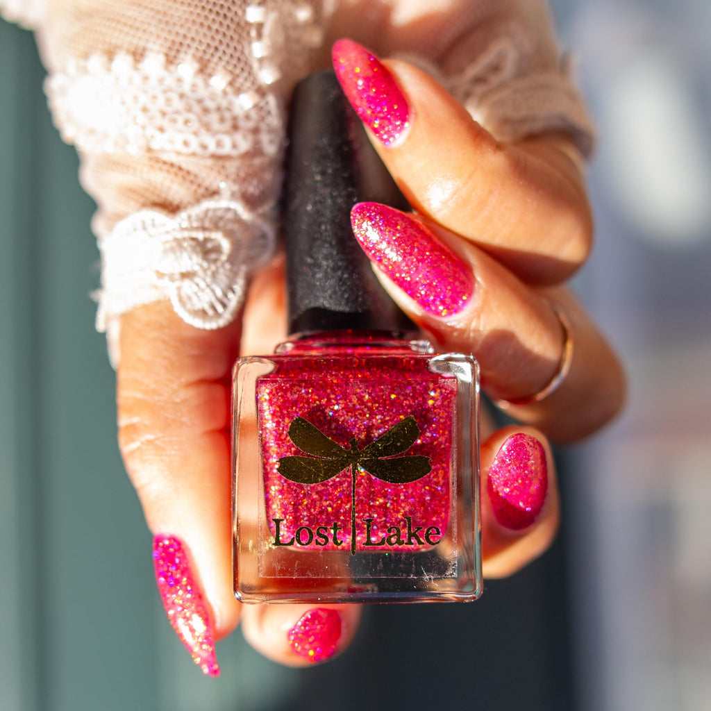 Sugared Cranberries | Sparkling Orange Red Holo Nail Polish