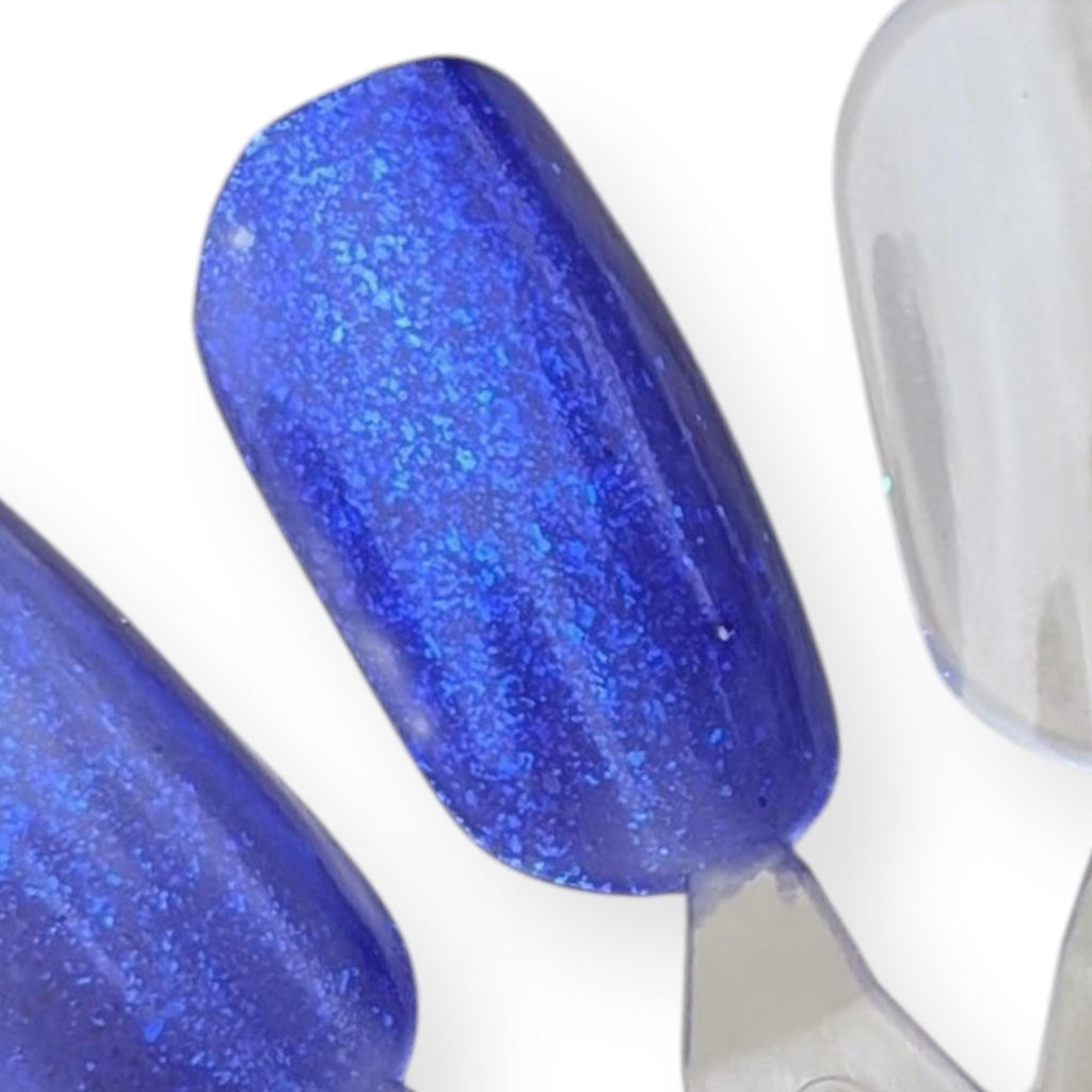 Light the Candles | Stunning Deep Purple Nail Polish with Blue Shimmer Flakes | Black Friday Exclusive!